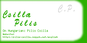 csilla pilis business card